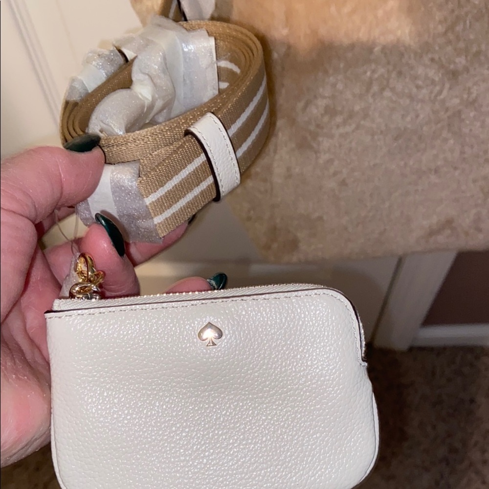 Kate Spade Leather Trim Faux Fur Satchel NWOT - Picture 3 of 7